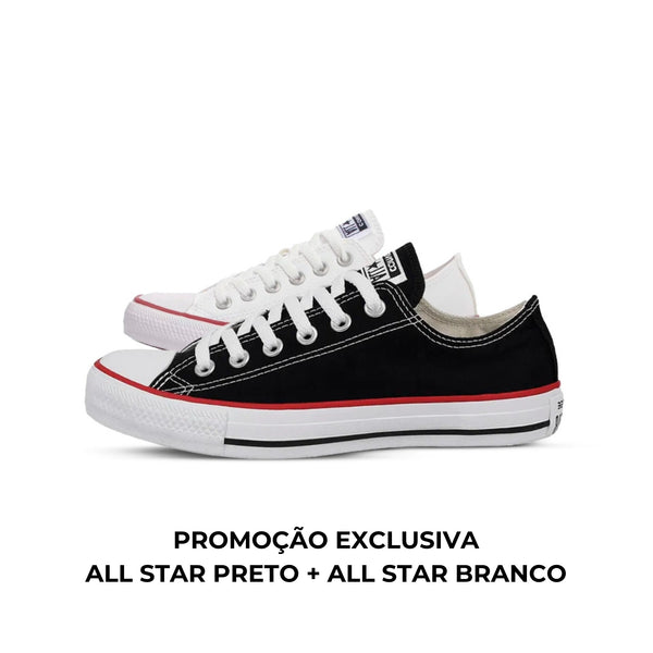 Kit All Star Preto + All Star Branco²
