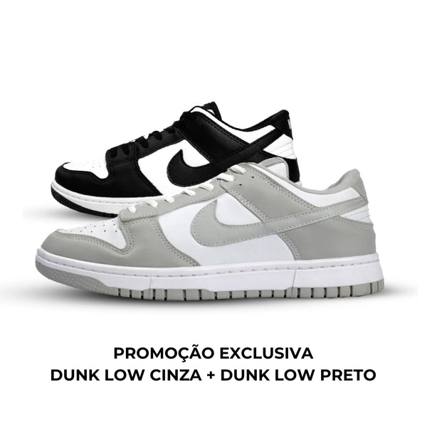 Kit Dunk Low Cinza + Dunk Low Preto²