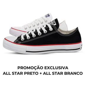 Kit All Star Preto + All Star Branco² - Sócio dos Calçados